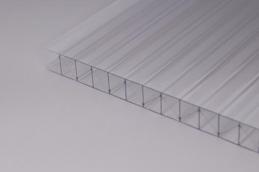16mm Stegplatten Polycarbonat X-Struktur klar 
